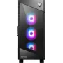 PC korpusas MSI MPG VELOX 100R Mid Tower juodas — ATX, 7 plėtros lizdai, 2×3,5 colio vietos, 2×2,5 colio vietos, USB-C