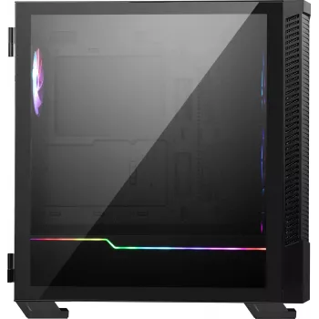 PC korpusas MSI MPG VELOX 100R Mid Tower juodas — ATX, 7 plėtros lizdai, 2×3,5 colio vietos, 2×2,5 colio vietos, USB-C