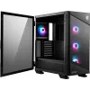 PC korpusas MSI MPG VELOX 100R Mid Tower juodas — ATX, 7 plėtros lizdai, 2×3,5 colio vietos, 2×2,5 colio vietos, USB-C