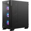 PC korpusas MSI MPG VELOX 100R Mid Tower juodas — ATX, 7 plėtros lizdai, 2×3,5 colio vietos, 2×2,5 colio vietos, USB-C