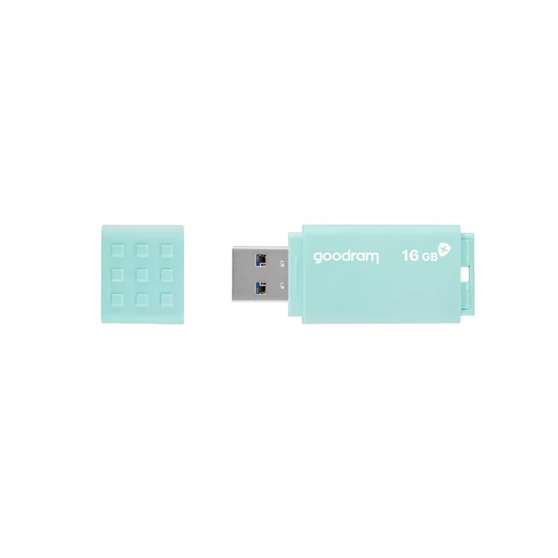USB atmintukas GOODRAM UME3 CARE 16 GB USB Type-A 3.2 Gen 1 (skaitymas 60 MB/s, rašymas 20 MB/s) turkio spalvos