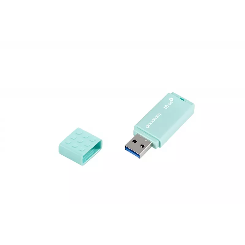 USB atmintukas GOODRAM UME3 CARE 16 GB USB Type-A 3.2 Gen 1 (skaitymas 60 MB/s, rašymas 20 MB/s) turkio spalvos