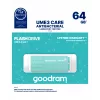 USB atmintukas GOODRAM 64 GB USB-A 3.2 Gen 1 UME3, turkio spalvos, skaitymas 60 MB/s, rašymas 20 MB/s