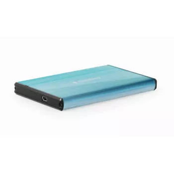 Gembird EE2-U3S-3-B išorinis HDD korpusas — 2,5 colio, SATA, Mini-USB A, iki 7 TB, mėlynas