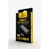 Docking adapteris Gembird A-CMU3-LAN-01 — USB-C 3.2 Gen 1, 1× Gigabit LAN, 3× USB-A, metalinis korpusas, pilka