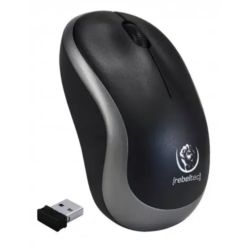 Belaidė optinė pelė Rebeltec METEOR sidabrinė RBLMYS00050 USB