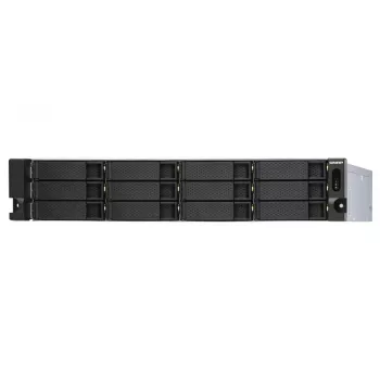 QNAP - TL-R1200S-RP - Festplatten-Array - 12 Schächte (SATA-600) SATA 6Gb/s (extern) Rack einbaufähig 2U