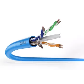Tinklo laidas DIGITUS DK-1614-VH-1 U/UTP Cat.6 1m juodas