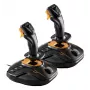 Thrustmaster T.16000M FCS SPACE SIM DUO Juoda, Oranžinė USB Vairasvirtė Analoginė / Skaitmeninė PC