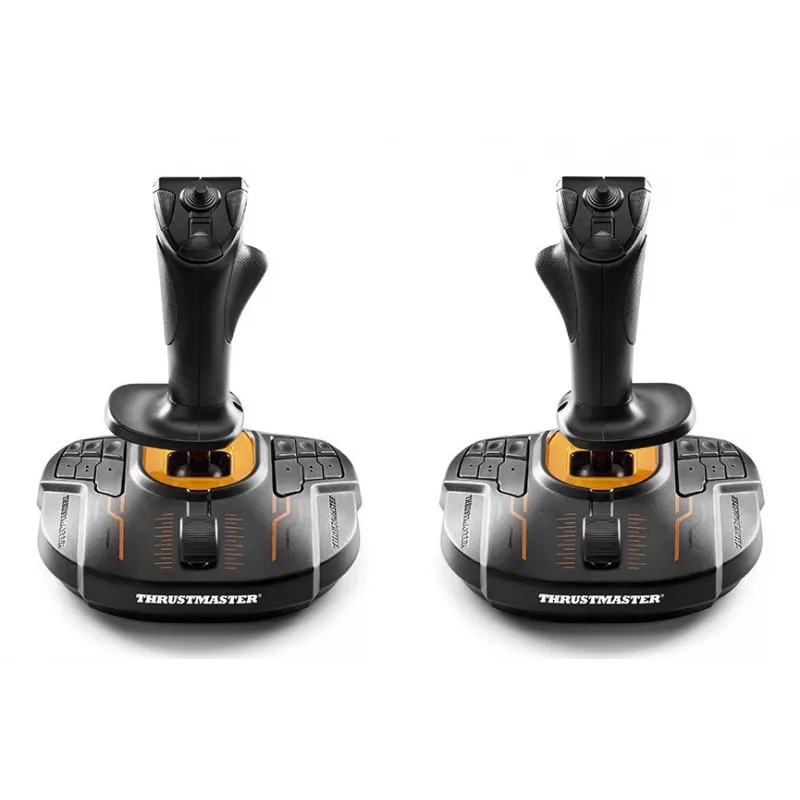 Thrustmaster T.16000M FCS SPACE SIM DUO Juoda, Oranžinė USB Vairasvirtė Analoginė / Skaitmeninė PC