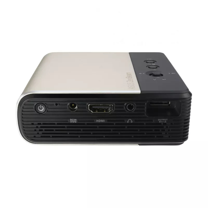 Projektorius ASUS ZenBeam E2, DLP, 300 ANSI liumenų, WVGA (854x480), juodas/auksinis