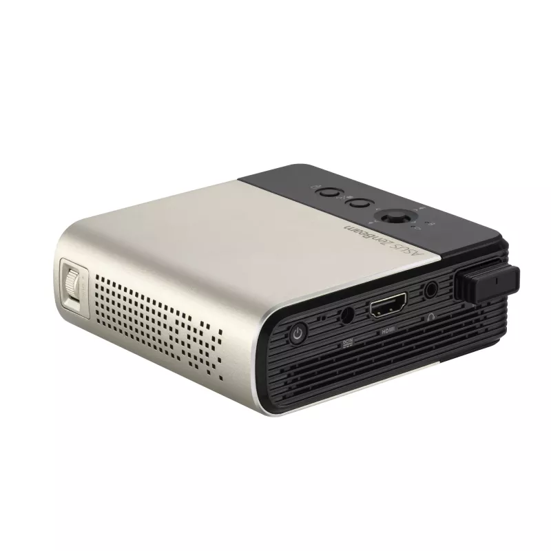 Projektorius ASUS ZenBeam E2, DLP, 300 ANSI liumenų, WVGA (854x480), juodas/auksinis