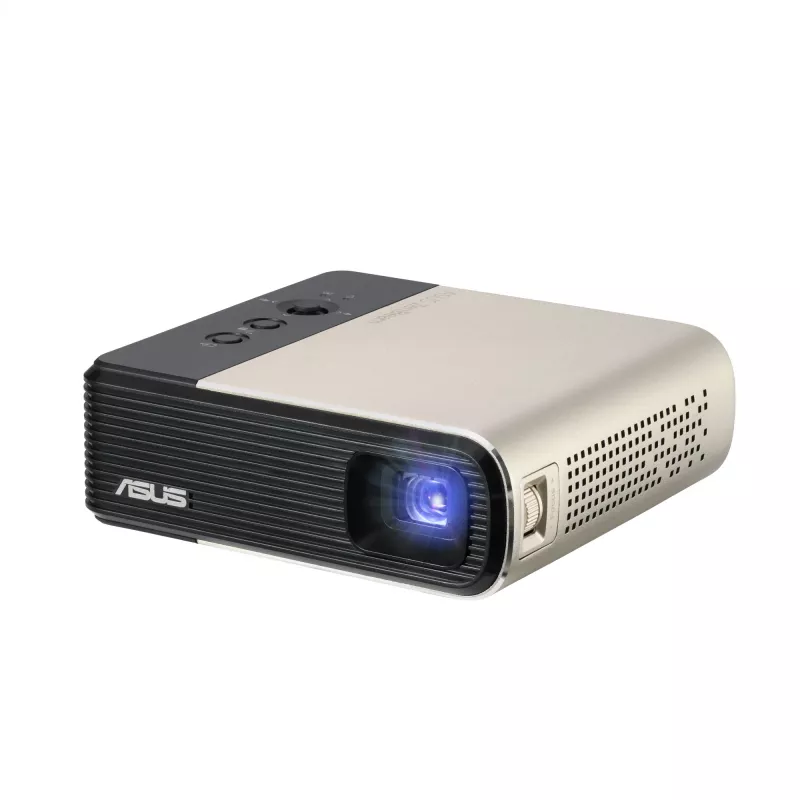 Projektorius ASUS ZenBeam E2, DLP, 300 ANSI liumenų, WVGA (854x480), juodas/auksinis