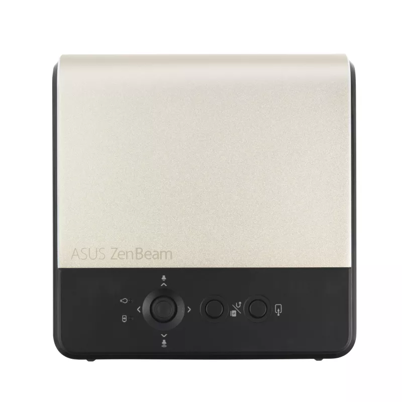Projektorius ASUS ZenBeam E2, DLP, 300 ANSI liumenų, WVGA (854x480), juodas/auksinis