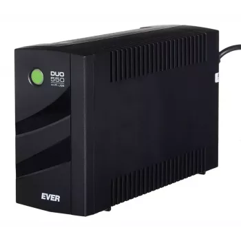 Nepertraukiamo maitinimo šaltinis EVER DUO 550 PL AVR USB 550VA, 0,55 kVA / 330 W, Line-Interactive, 3×C13 lizdai, 12V 5Ah baterija