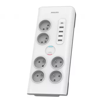 Philips SPN7060WA/60 apsauginis nuo viršįtampių filtras 6 lizdai 2 m baltas