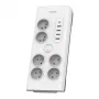 Philips SPN7060WA/60 apsauginis nuo viršįtampių filtras 6 lizdai 2 m baltas