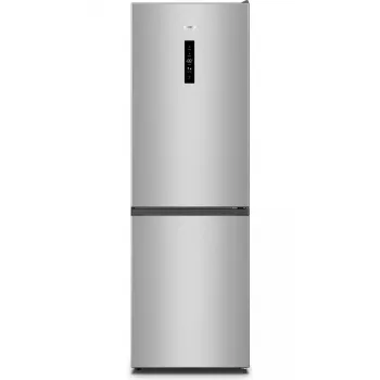 Šaldytuvas su šaldikliu Gorenje NRK6192AS4, 304 L (šaldytuvas 207 L / šaldiklis 97 L), No Frost, pilkas