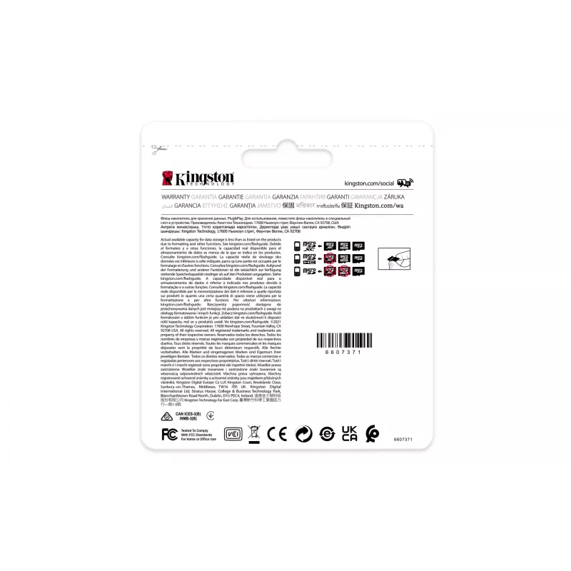 Kingston Technology 32GB microSDHC pramoninė C10 A1 pSLC kortelė su SD adapteriu