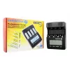 Įkroviklis everActive NC-3000 – universalus įkroviklis AA/AAA/C/D (4 ląstelės) juodas, 100–240V