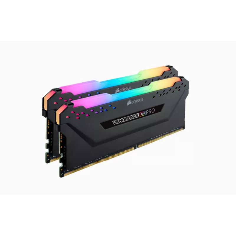 CORSAIR Vengeance RGB Pro 32GB (2x16GB) DDR4 3200MHz CL16 atminties rinkinys – juoda