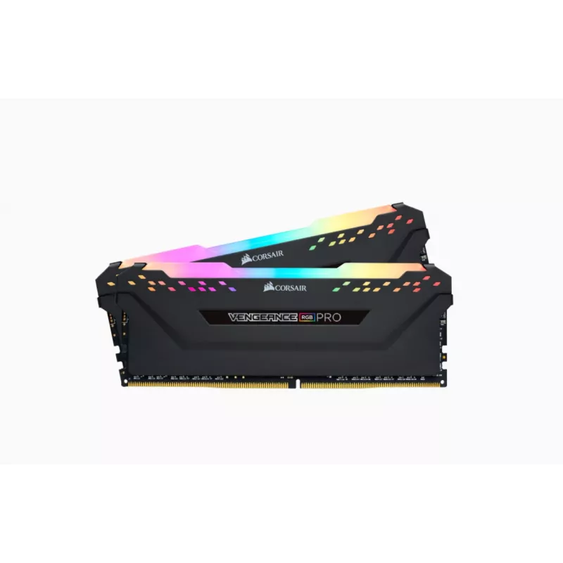 CORSAIR Vengeance RGB Pro 32GB (2x16GB) DDR4 3200MHz CL16 atminties rinkinys – juoda