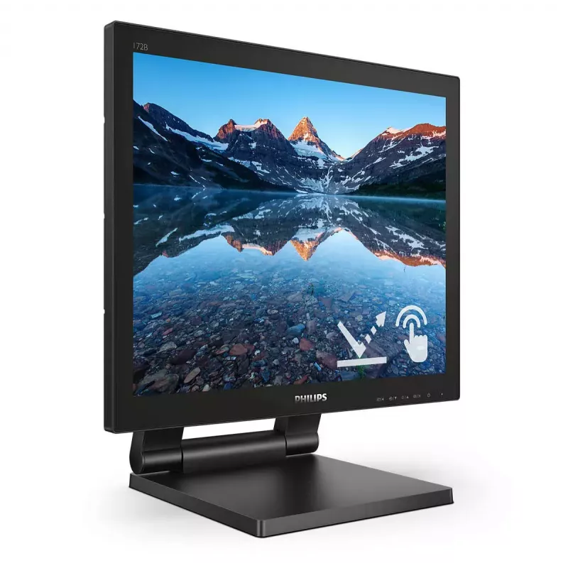 Philips 172B9TL/00 kompiuterio monitorius 43,2 cm (17 colių) 1280 x 1024 pikselių Full HD LCD jutiklinis ekranas juodas