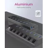 ICY BOX IB-HUB1701-C3 USB 3.2 Gen 1 (3.1 Gen 1) Type-B 5000 Mbit/s Antracito USB šakotuvas