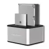 Docking stotelė QOLTEC 5316 2x 2.5/3.5 colio HDD/SSD, SATA, USB 3.0 (5 Gb/s), aliumininis korpusas