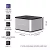 Docking stotelė QOLTEC 5316 2x 2.5/3.5 colio HDD/SSD, SATA, USB 3.0 (5 Gb/s), aliumininis korpusas