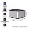 Docking stotelė QOLTEC 5316 2x 2.5/3.5 colio HDD/SSD, SATA, USB 3.0 (5 Gb/s), aliumininis korpusas