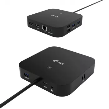 i-tec USB-C HDMI DP Dock stotis su 100 W įkrovimu