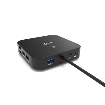 i-tec USB-C HDMI DP Dock stotis su 100 W įkrovimu