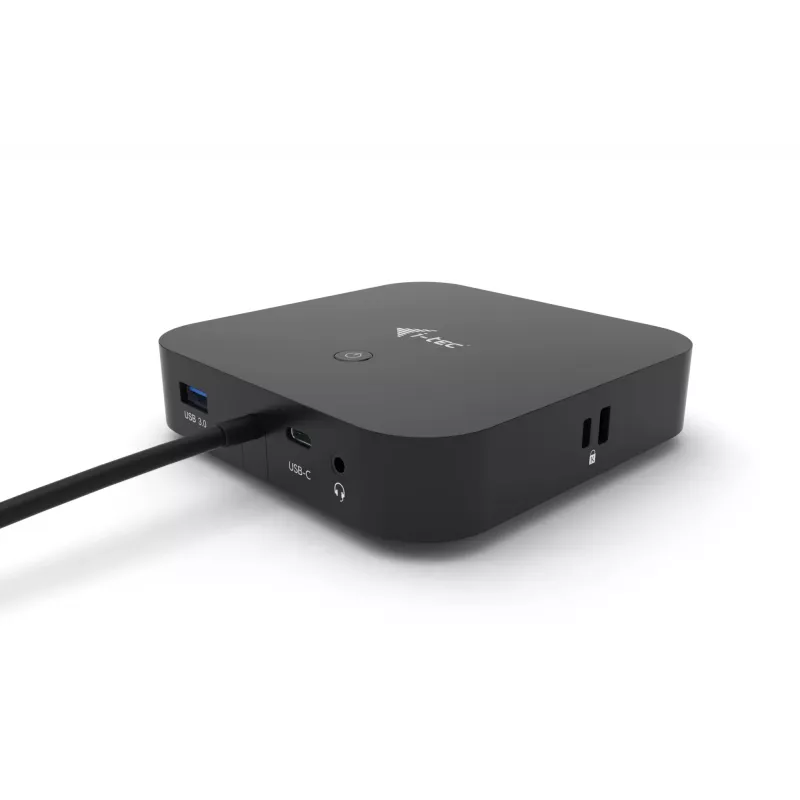 i-tec USB-C HDMI DP Docking stotelė su 100 W įkrovimu ir universalus 100 W maitinimo adapteris