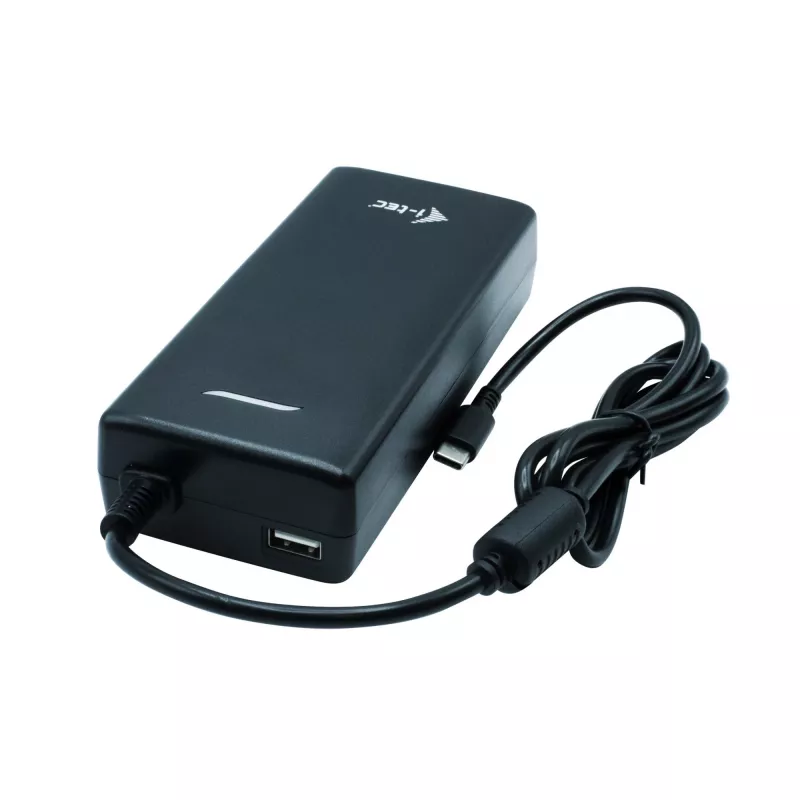 i-tec USB-C HDMI DP Docking stotelė su 100 W įkrovimu ir universalus 100 W maitinimo adapteris