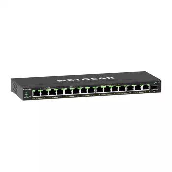NETGEAR GS316EP-100PES valdomas tinklo jungiklis Gigabit Ethernet (10/100/1000) PoE juodas