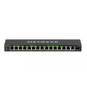 NETGEAR GS316EP-100PES valdomas tinklo jungiklis Gigabit Ethernet (10/100/1000) PoE juodas