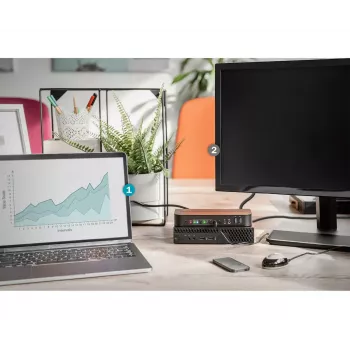 DIGITUS KVM jungiklis, 2x1 DP, DP/HDMI išvestis, USB, 4Kx2K@60Hz