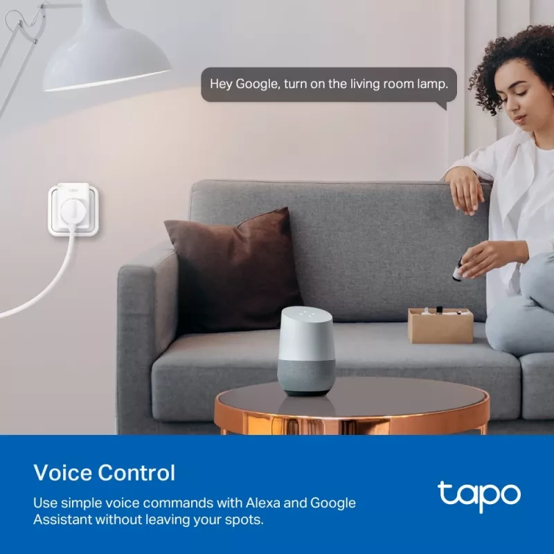 TP-Link Tapo Mini išmanusis kištukas su energijos stebėjimu