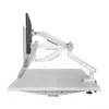 Monitorinis laikiklis ART RAMM L-19GD 17–32 colių, dujinė pagalba, 2–9 kg, 2x USB 3.0, baltas, spaustuvas