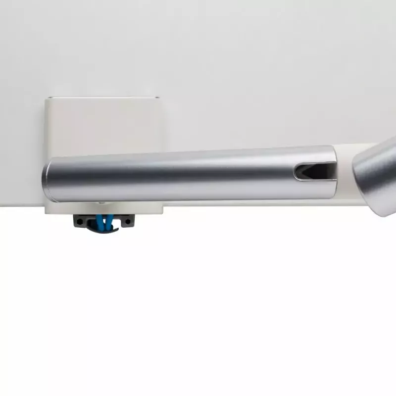 Monitorinis laikiklis ART RAMM L-19GD 17–32 colių, dujinė pagalba, 2–9 kg, 2x USB 3.0, baltas, spaustuvas