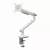 Monitorinis laikiklis ART RAMM L-19GD 17–32 colių, dujinė pagalba, 2–9 kg, 2x USB 3.0, baltas, spaustuvas