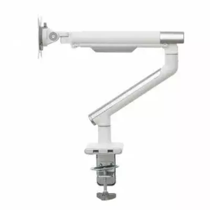 Monitorinis laikiklis ART RAMM L-19GD 17–32 colių, dujinė pagalba, 2–9 kg, 2x USB 3.0, baltas, spaustuvas