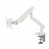 Monitorinis laikiklis ART RAMM L-19GD 17–32 colių, dujinė pagalba, 2–9 kg, 2x USB 3.0, baltas, spaustuvas