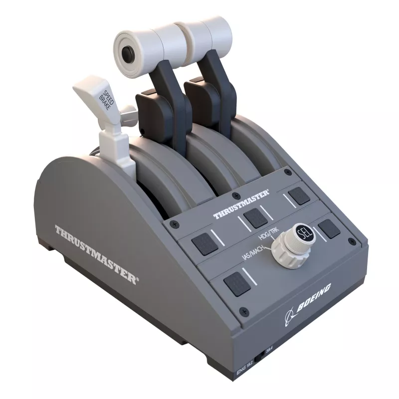Thrustmaster TCA Quadrant Boeing Edition piloto droselio blokas, pilka, USB, skirta PC, Xbox One, Xbox Series X|S