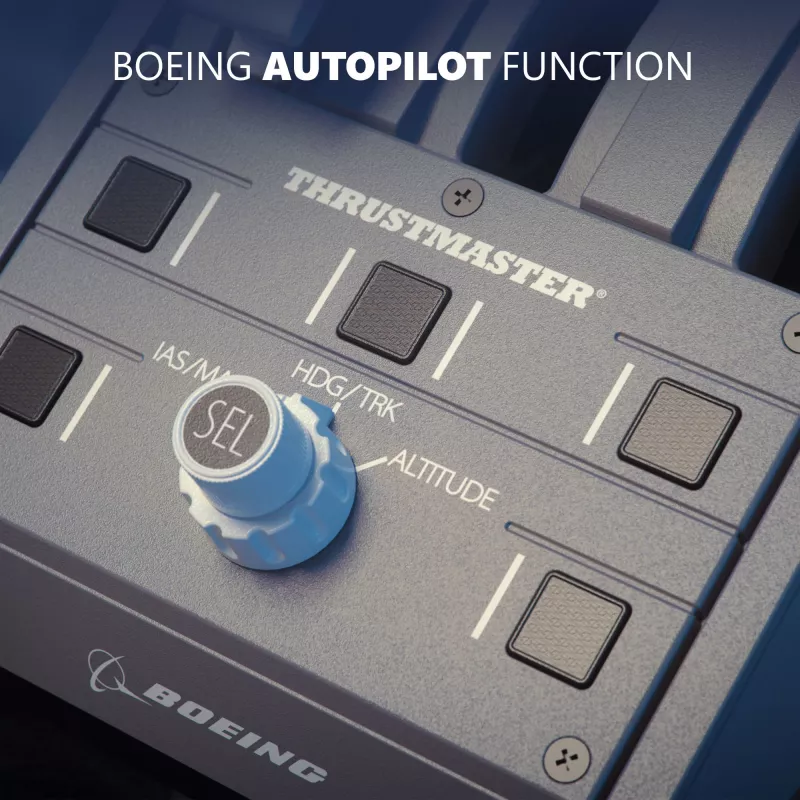 Thrustmaster TCA Quadrant Boeing Edition piloto droselio blokas, pilka, USB, skirta PC, Xbox One, Xbox Series X|S