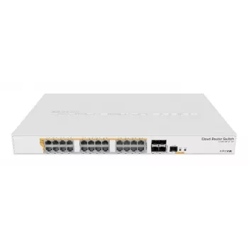 MIKROTIK Cloud Router Switch 328-24p-4s+rm – 24 prievadų PoE jungiklis su SFP+