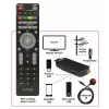 DVB-T/DVB-T2 imtuvas WIWA H.265 MINI — H.265 HD skaitmeninis antžeminis taimeris, Full HD, HDMI, USB, 5V/1,5A