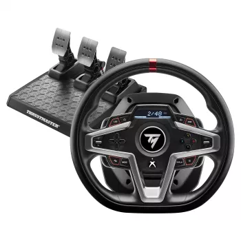 Thrustmaster T248 Black USB vairas + Pedalai Analogue/Digital PC, PlayStation 4, PlayStation 5