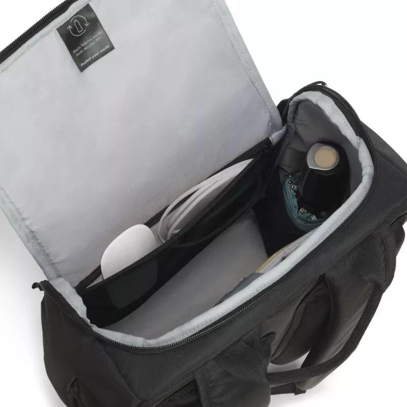DICOTA Eco Motion kuprinė nešiojamam kompiuteriui 13-15.6 colių, juoda / 600d rpet poliesteris